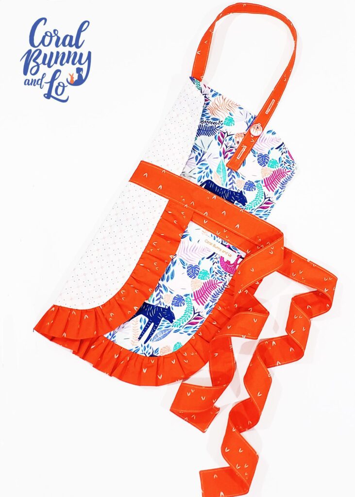 apron in orange color design