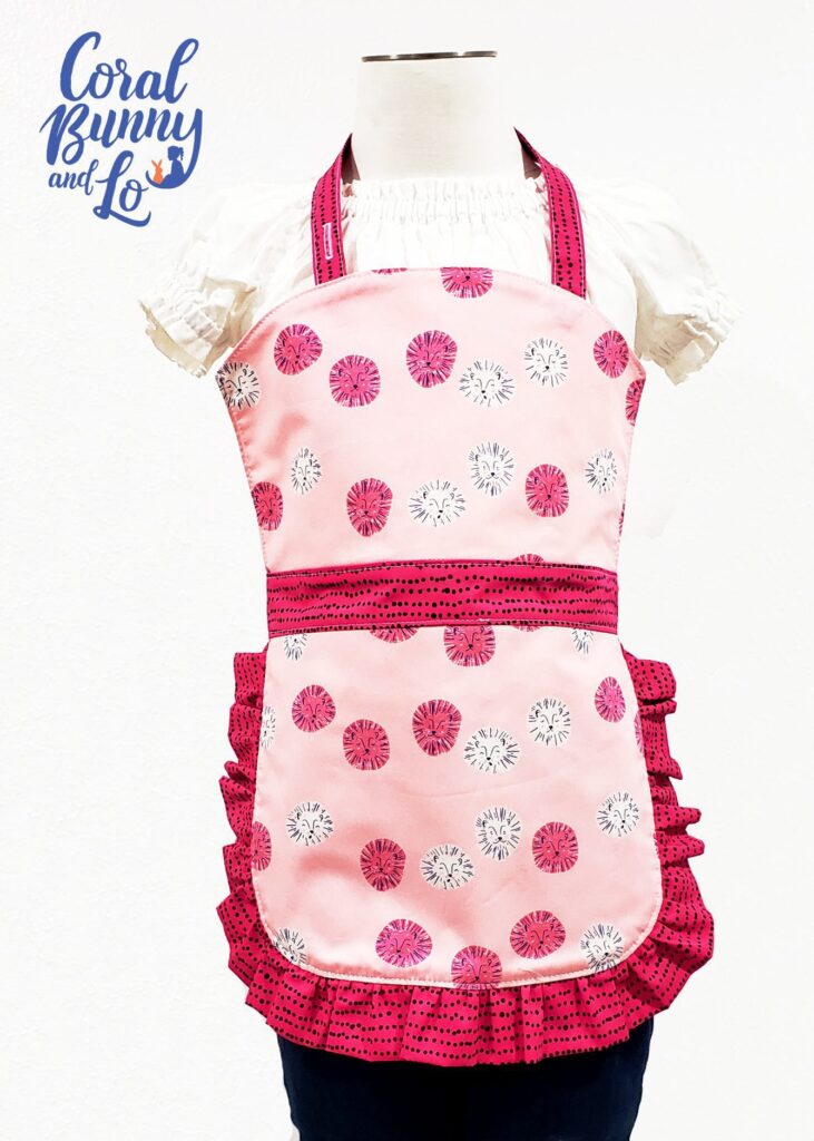 apron in pink design