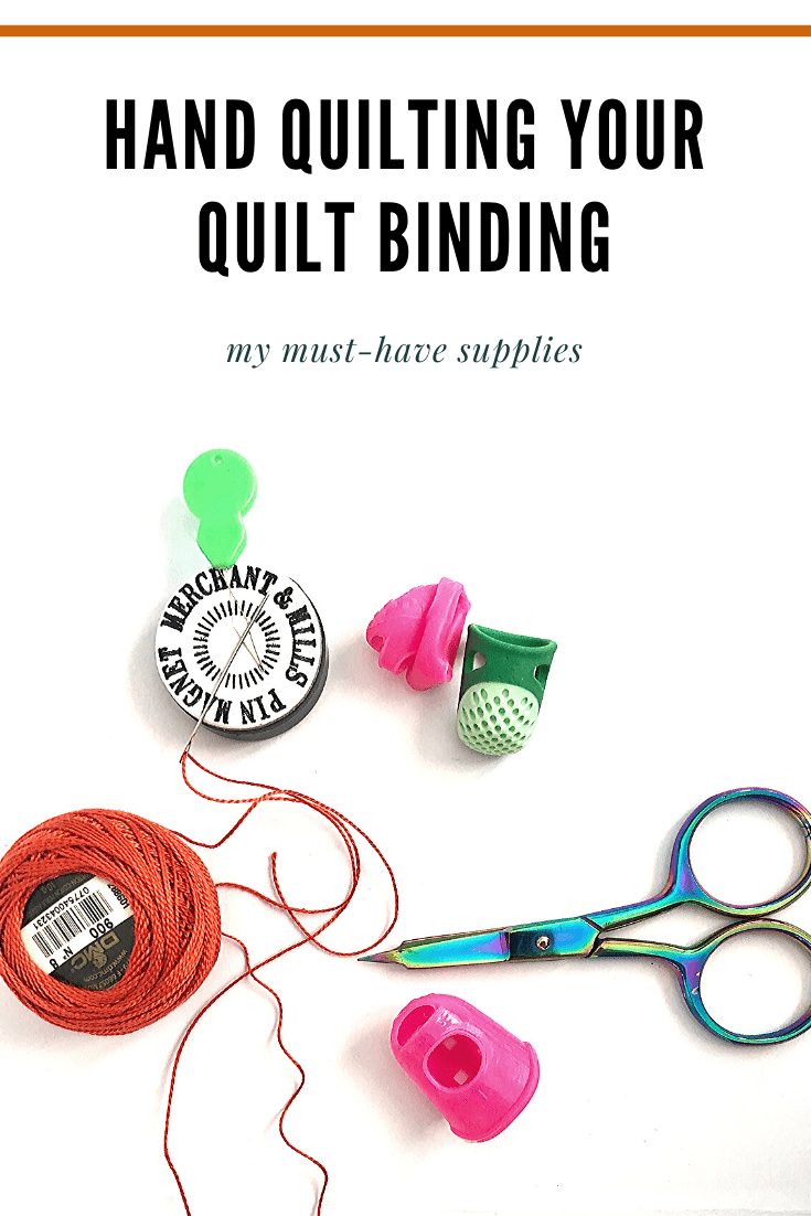 hand quilting your quilt binding