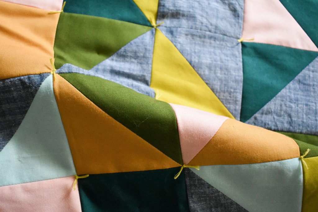 Finish a Quilt By Hand, Hand Tying
