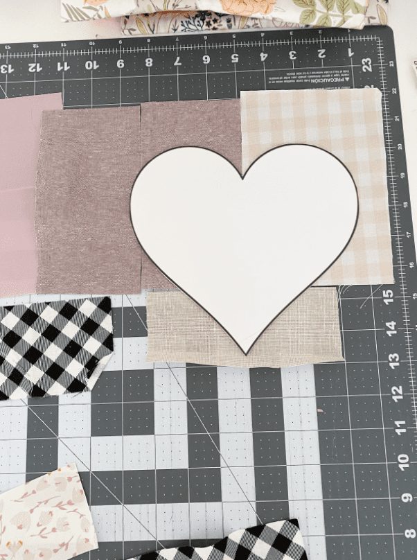Heart Template for DIY Fabric Ornament