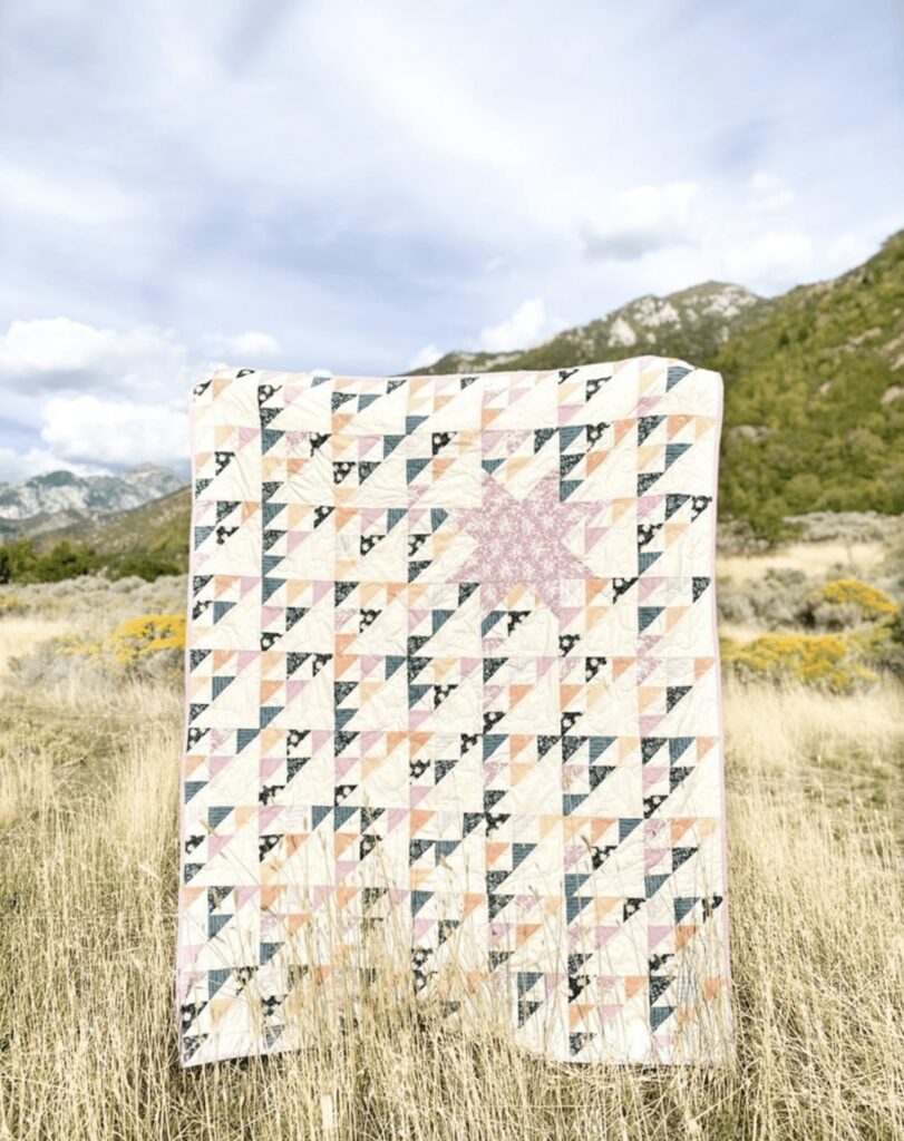 Scrappy Northern Star Quilt by Liza Taylor