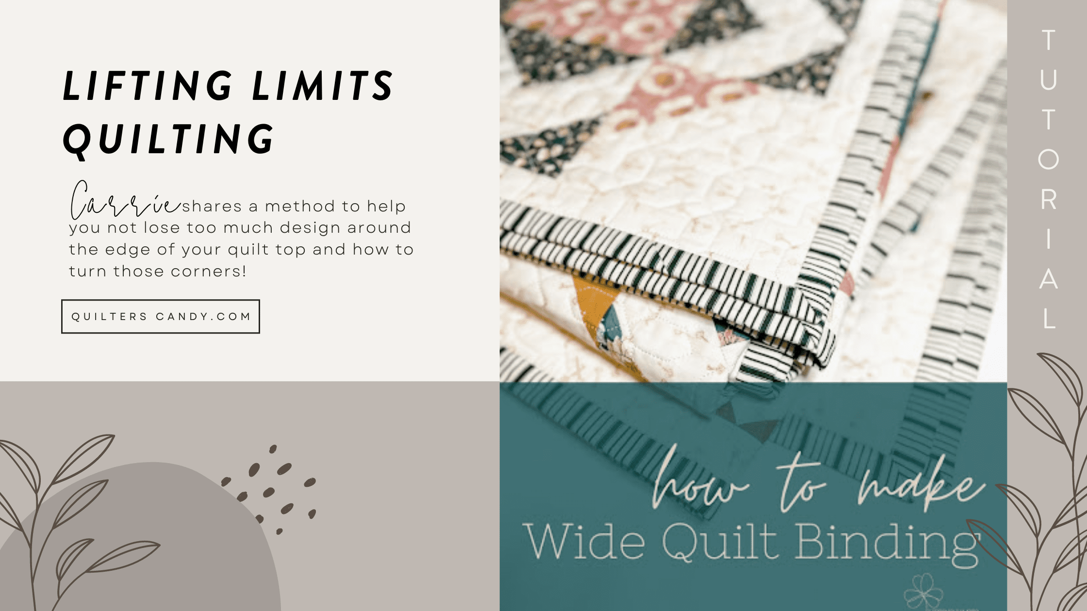 Wide Quilt Binding photo blog banner