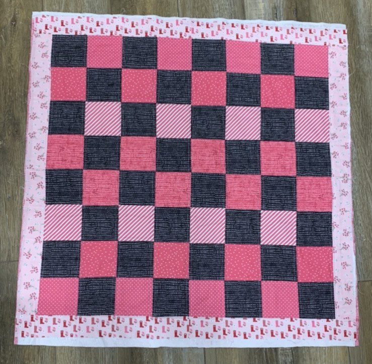 Quilt with binding attached