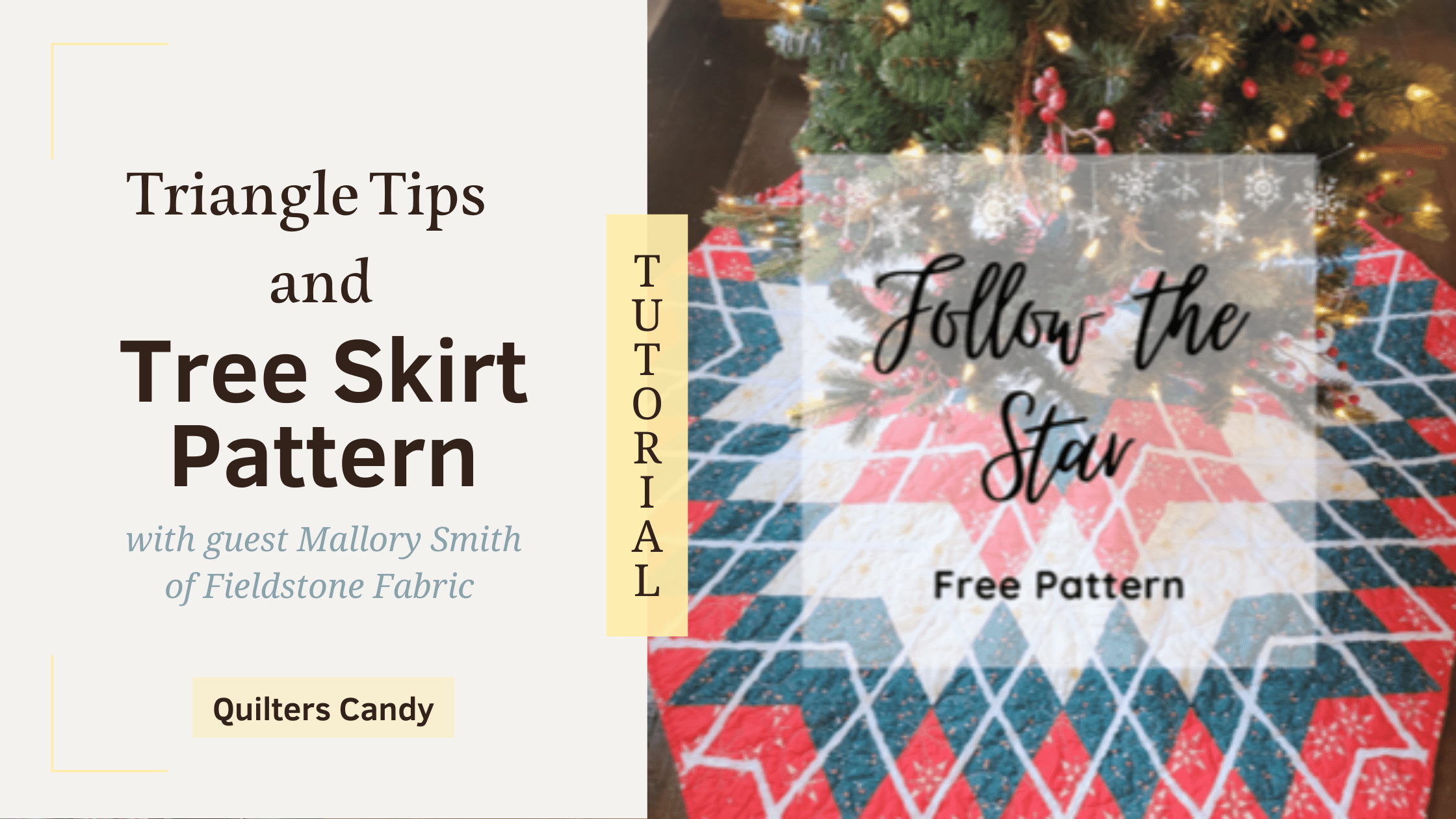 Triangle Tips and Tree Skirt Pattern