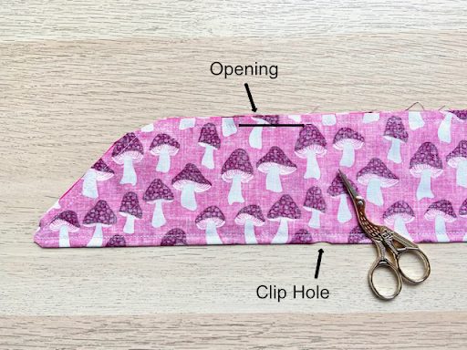 opening and clip hole