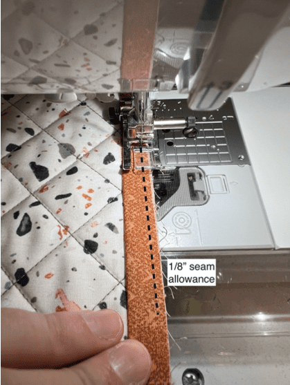 sewing 1/8" seam allowance