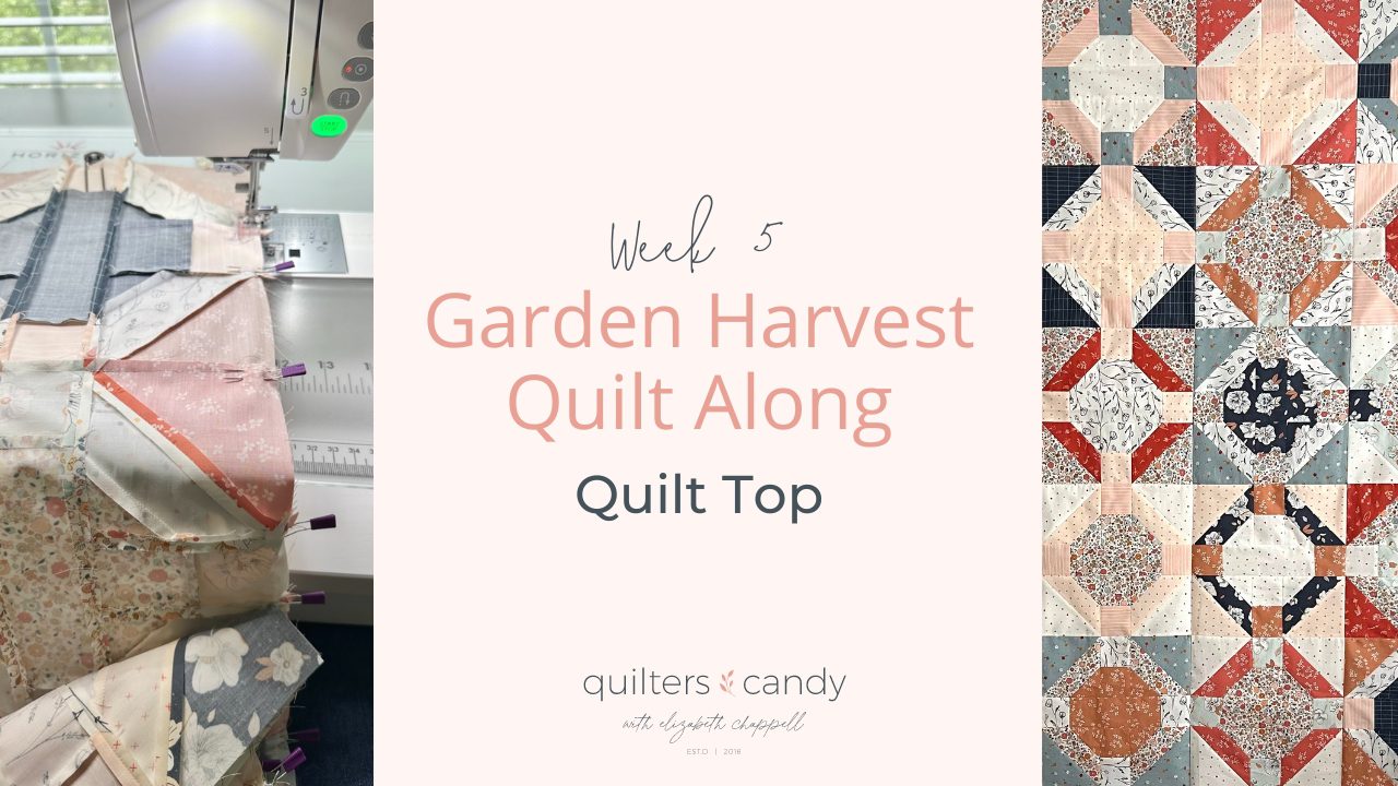 Week 5 Quilt Top of the Garden Harvest Quilt Along
