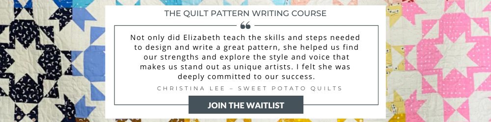Quilt Pattern Writing Course