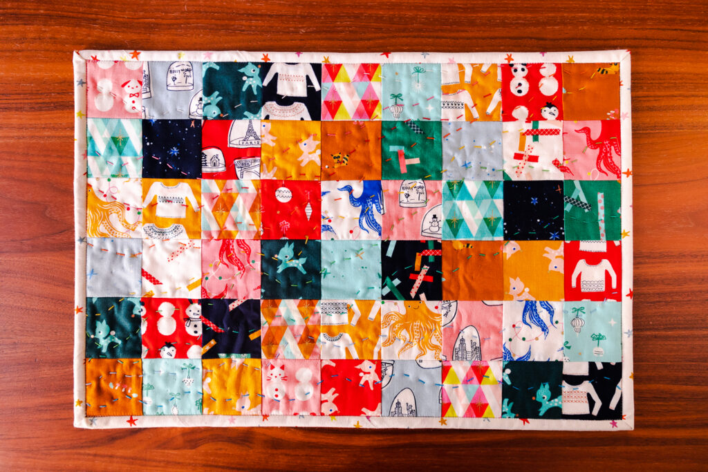 hand quilted placemat