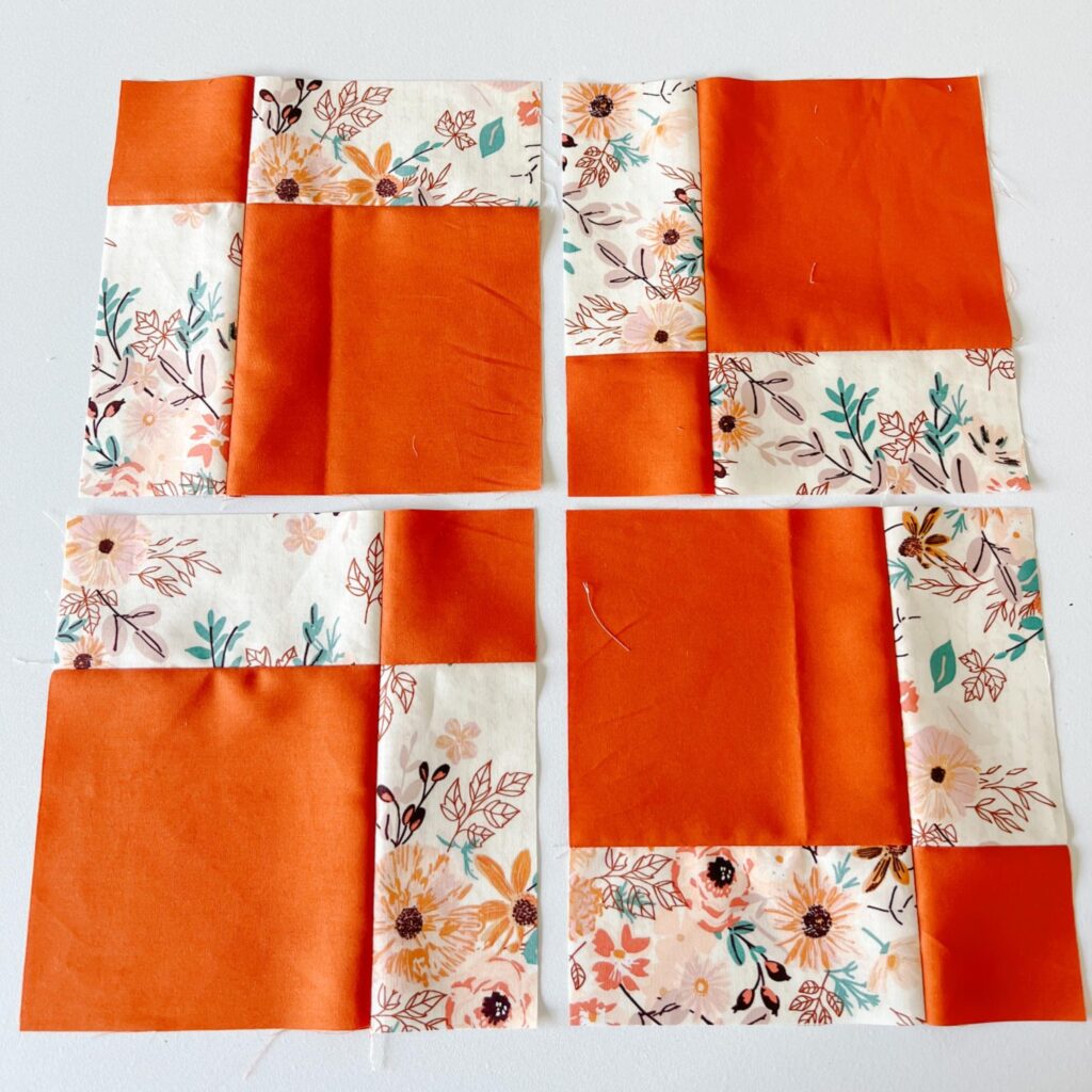 quilt block pieces