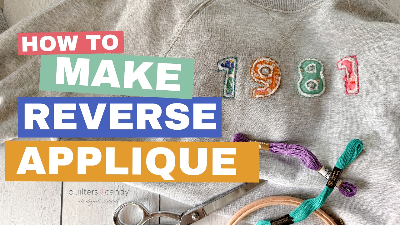 how to make reverse applique on sweatshirt