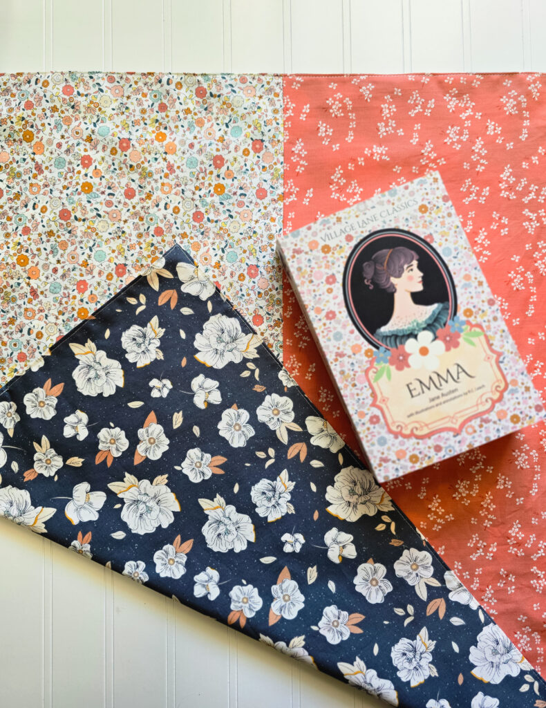 Emma book with Furoshiki wrapping