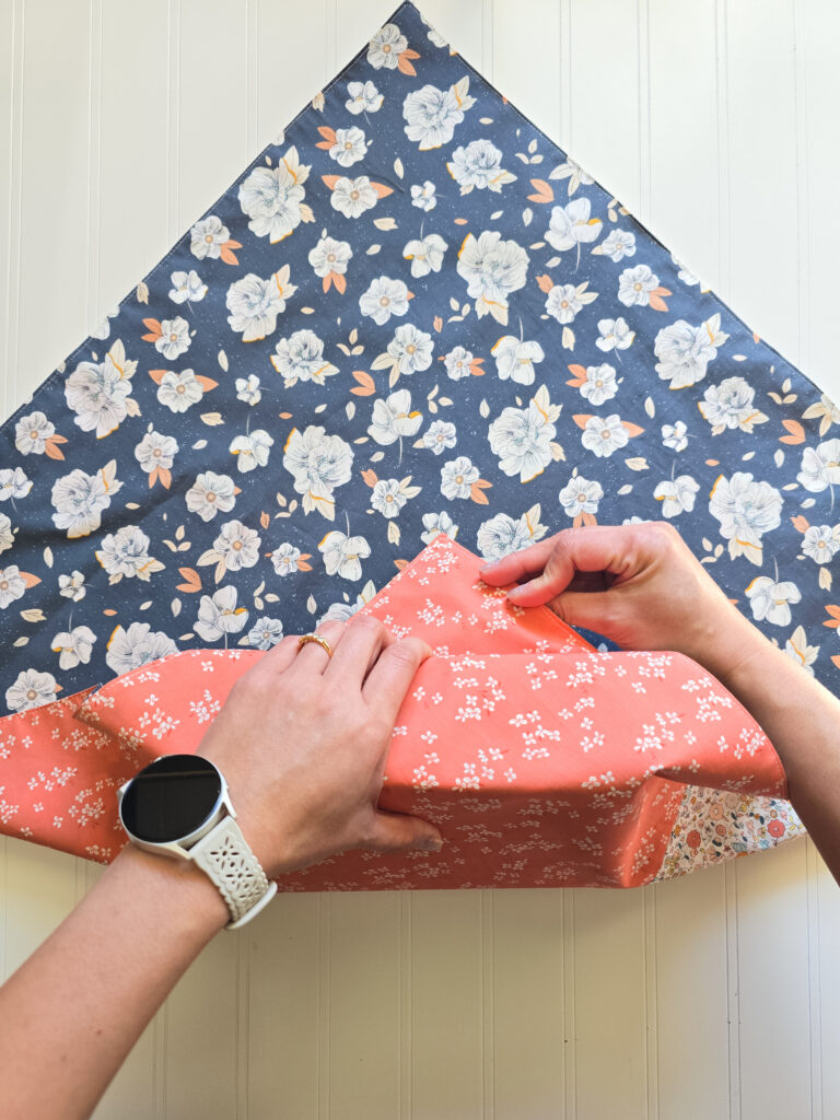 wrapping the books with Gayle Loraine fabrics