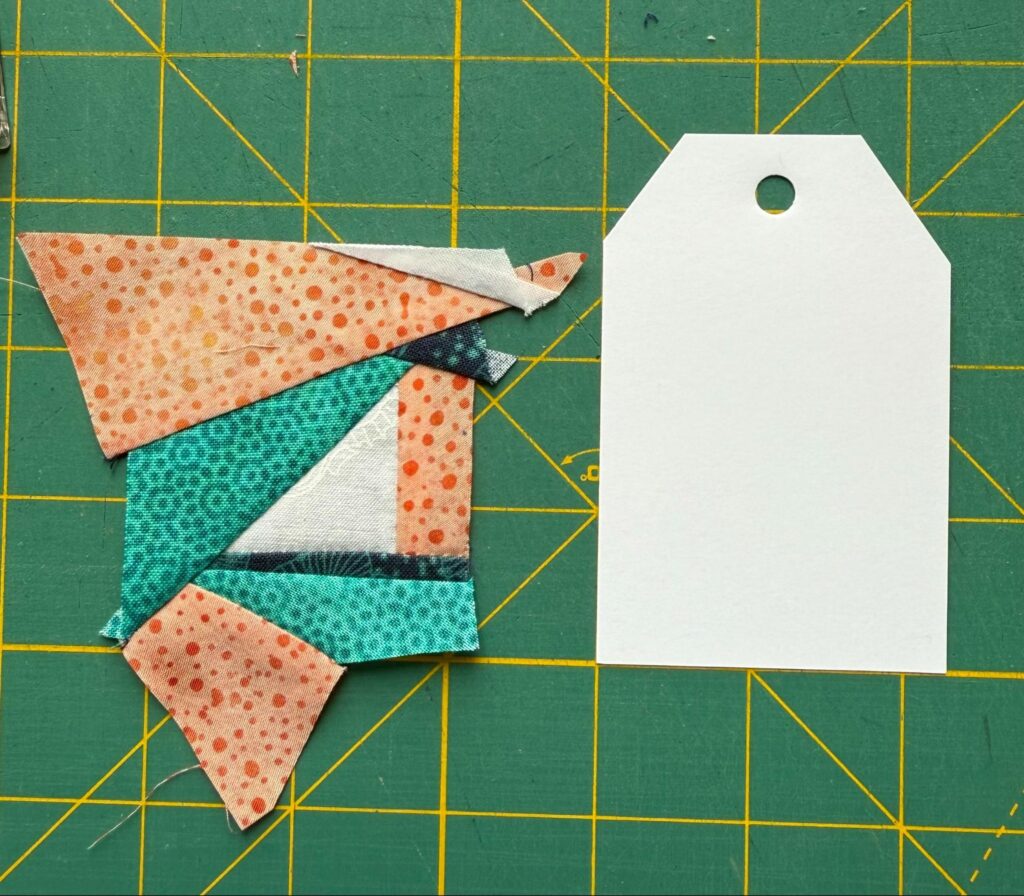 piecing the tags