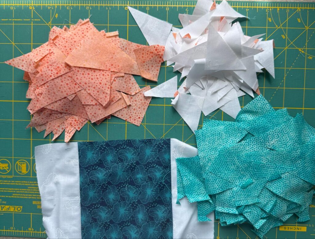 scrap pieces of fabric