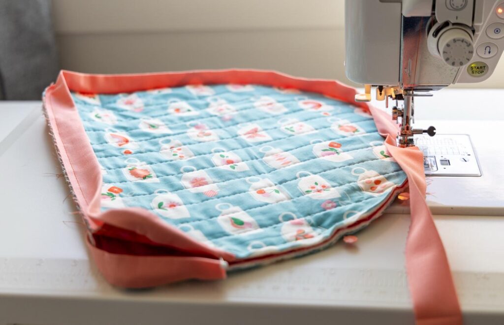 sewing the binding