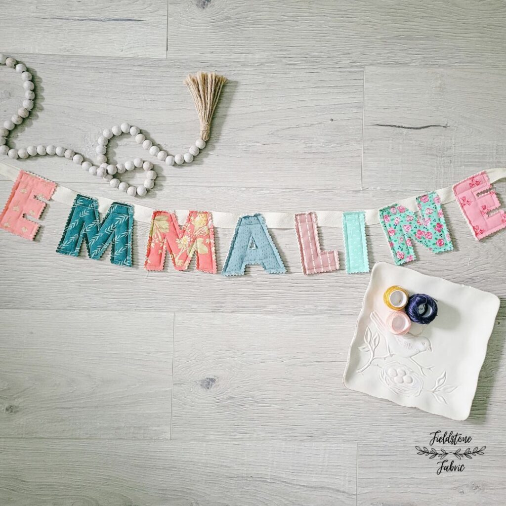 finished letter banner