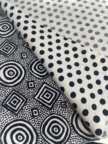 right sides of fabric