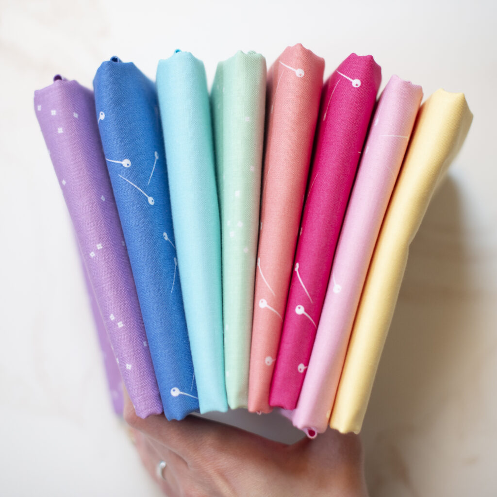 rainbow of fabrics