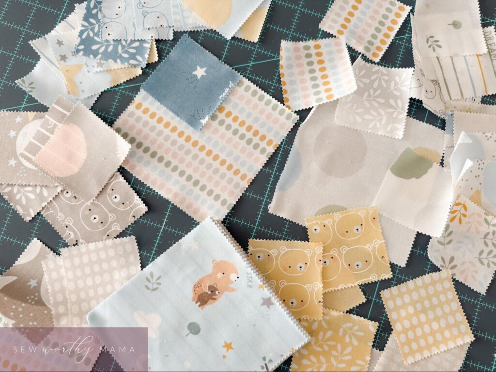 quilting fabric pieces