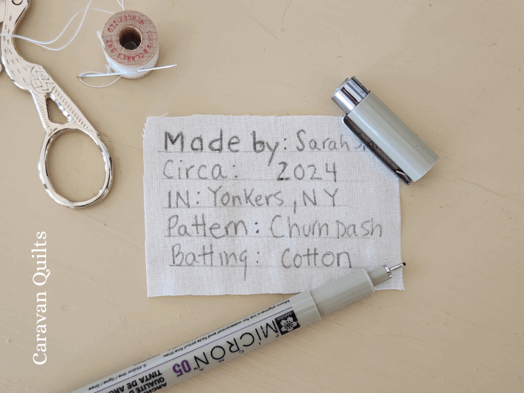 Quilt Label Tutorial