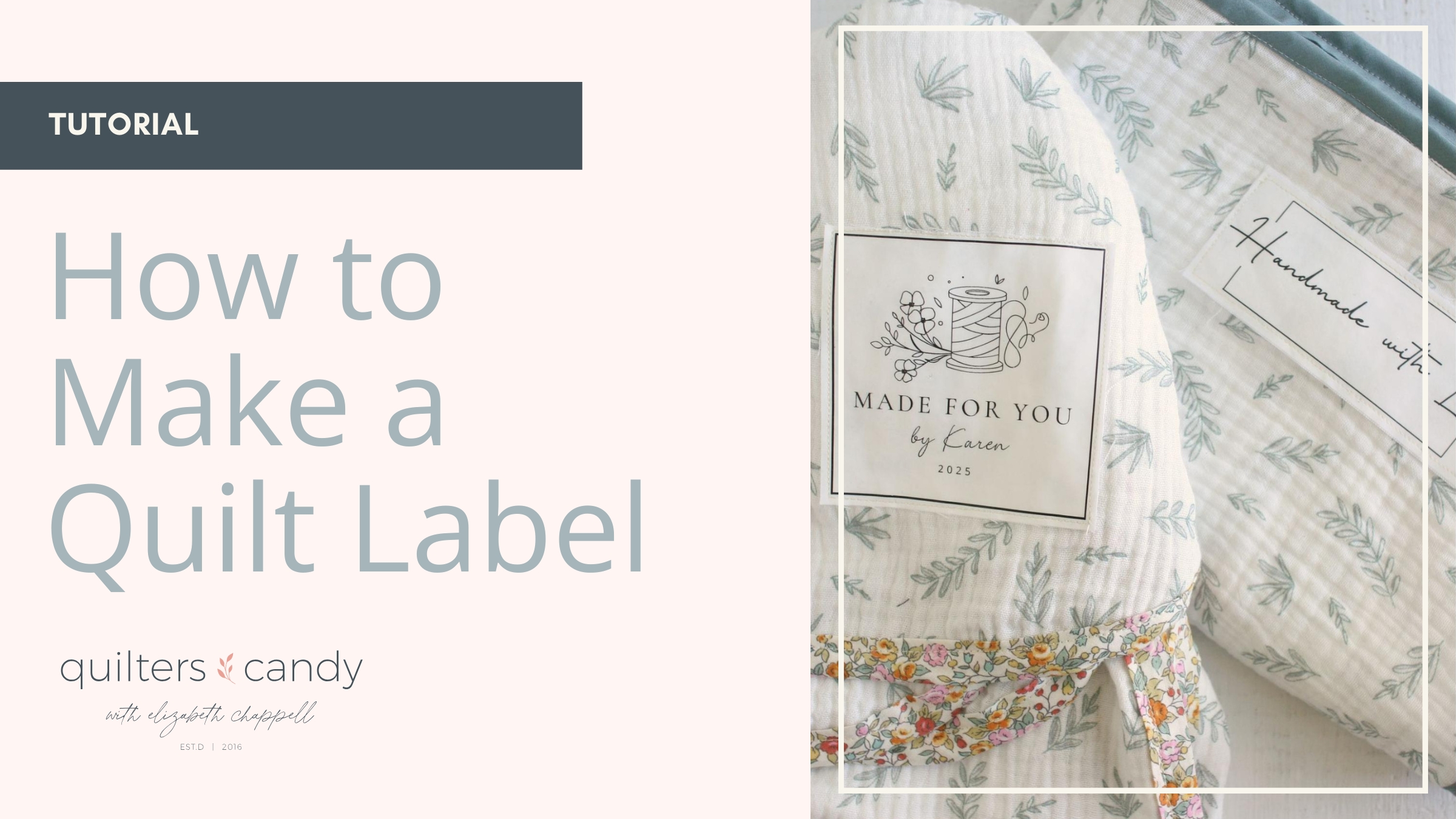 How to Make a Quilt Label