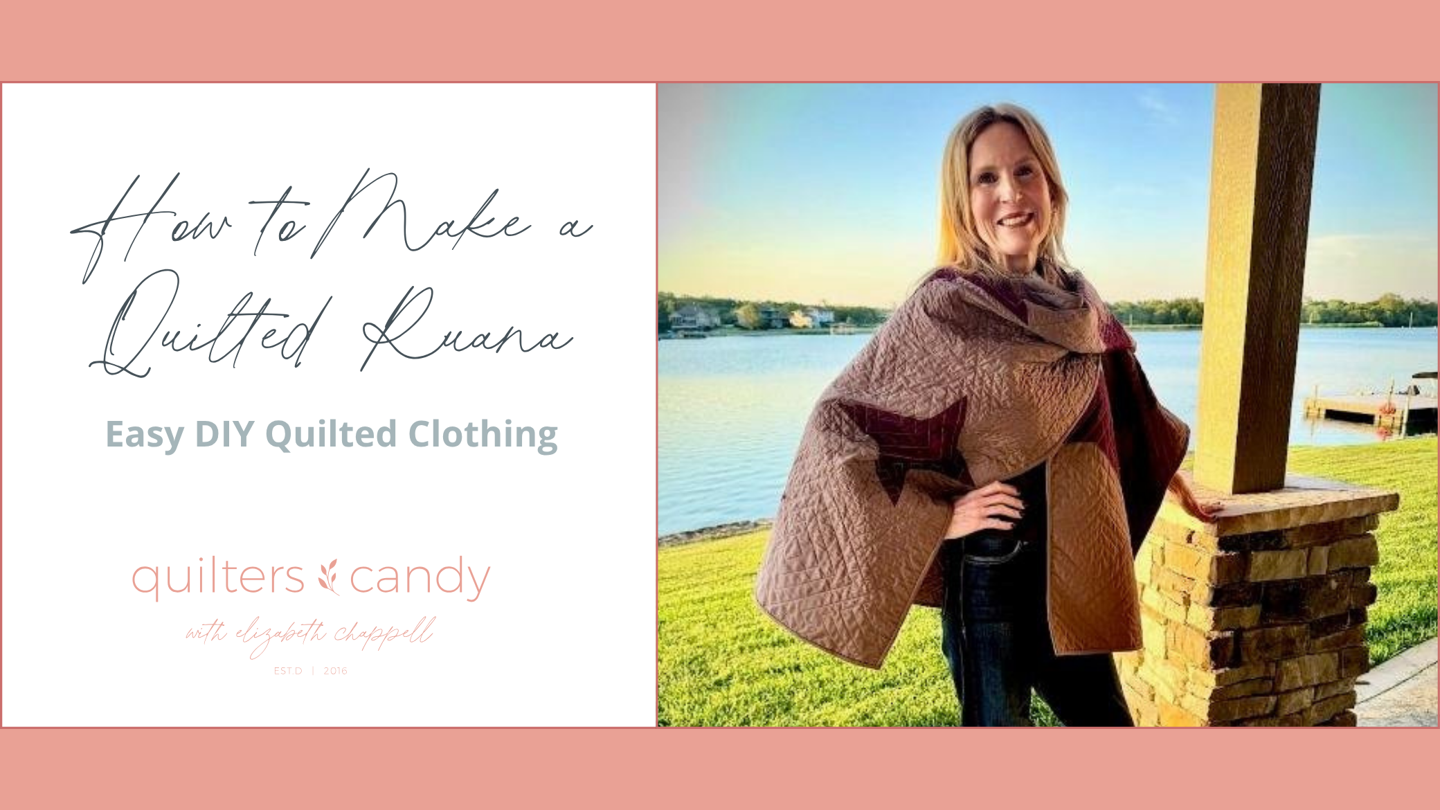How to Make a Quilted Ruana -Easy DIY Quilted Clothing